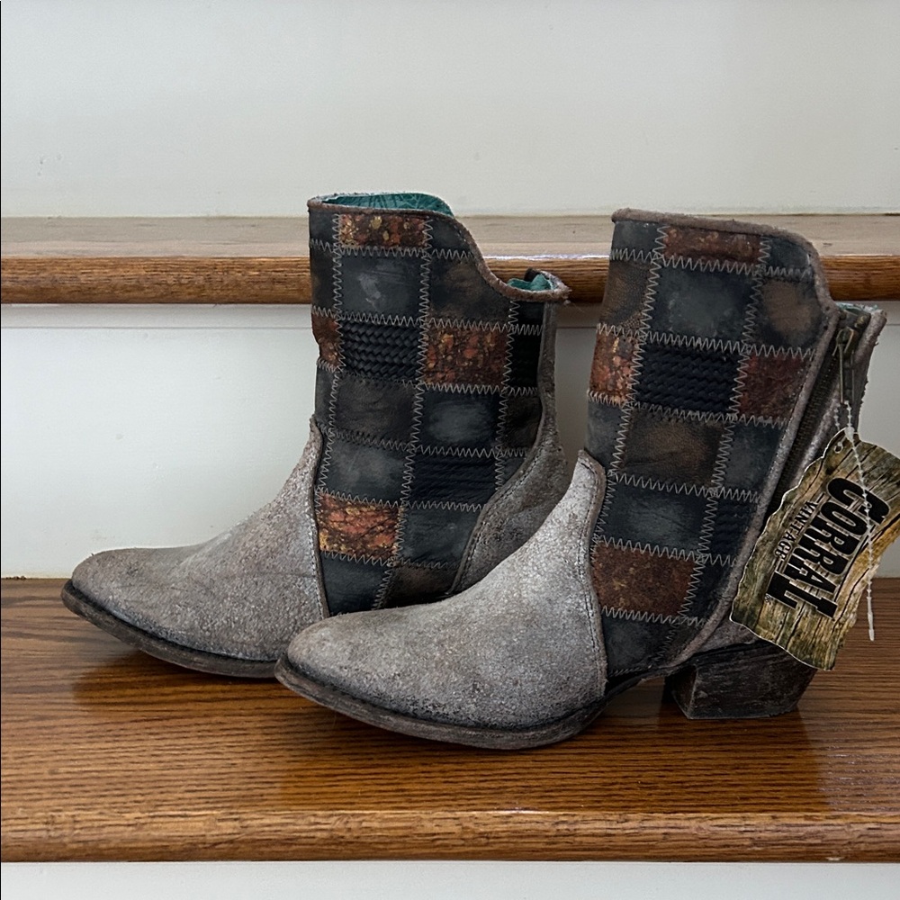 Corral Women's Multicolor Patchwork Ankle Boots N… - image 1